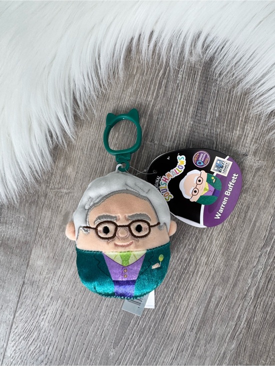 2026 Berkshire Hathaway Warren Buffett Squishmallows Mystery Plush Keychain